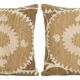 Set of 2 vintage embroidered cushion covers 61x64 cm