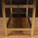 Table d'appoint étagère design en métal doré des années 80