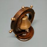 Ship's bell mounted on bar 1950s 60s