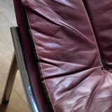 Leather armchair from the Giovanni Offredi years, Saporiti, 1970/80, Italy