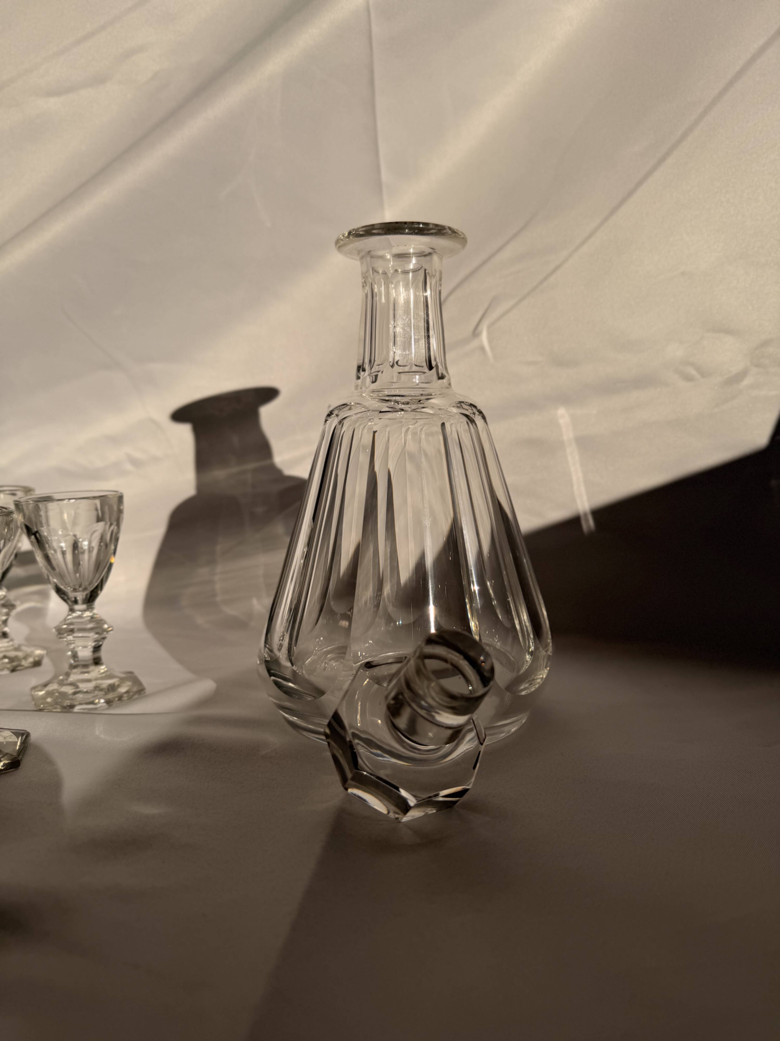 Digestif Service Crystal Baccarat - Harcourt Model (Decanter + 8 Glasses)