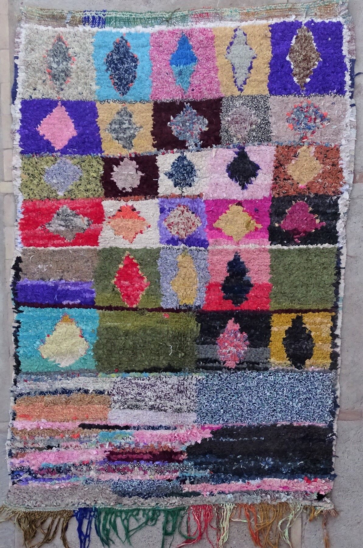 Berber carpet boucharouette 210X140cm