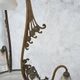 Art Nouveau chandelier in brass and bronze