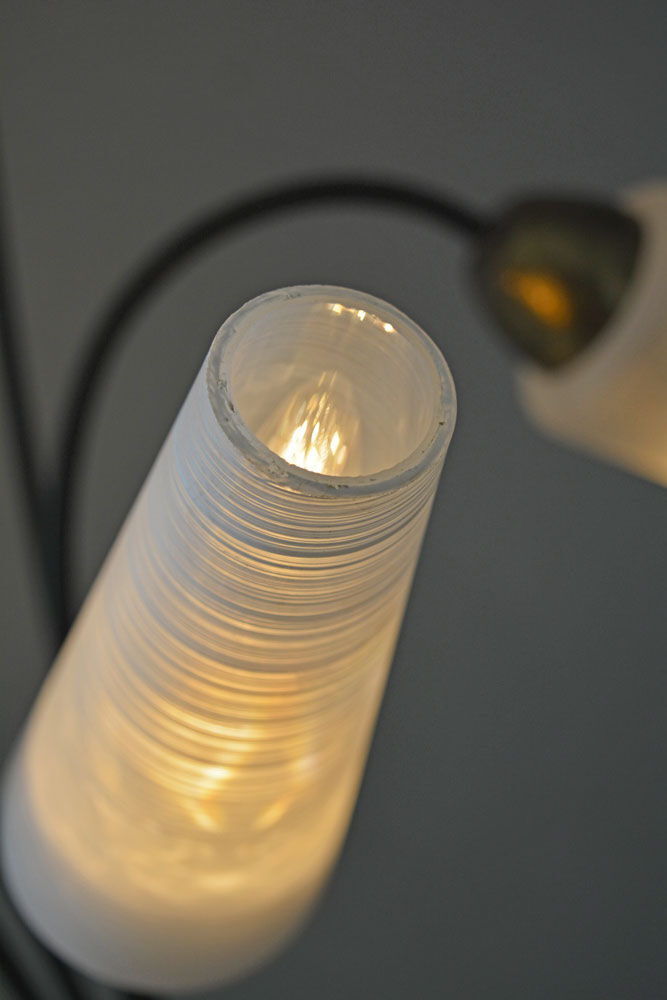 1950's Vintage 6-Shade Tripod Floor Lamp