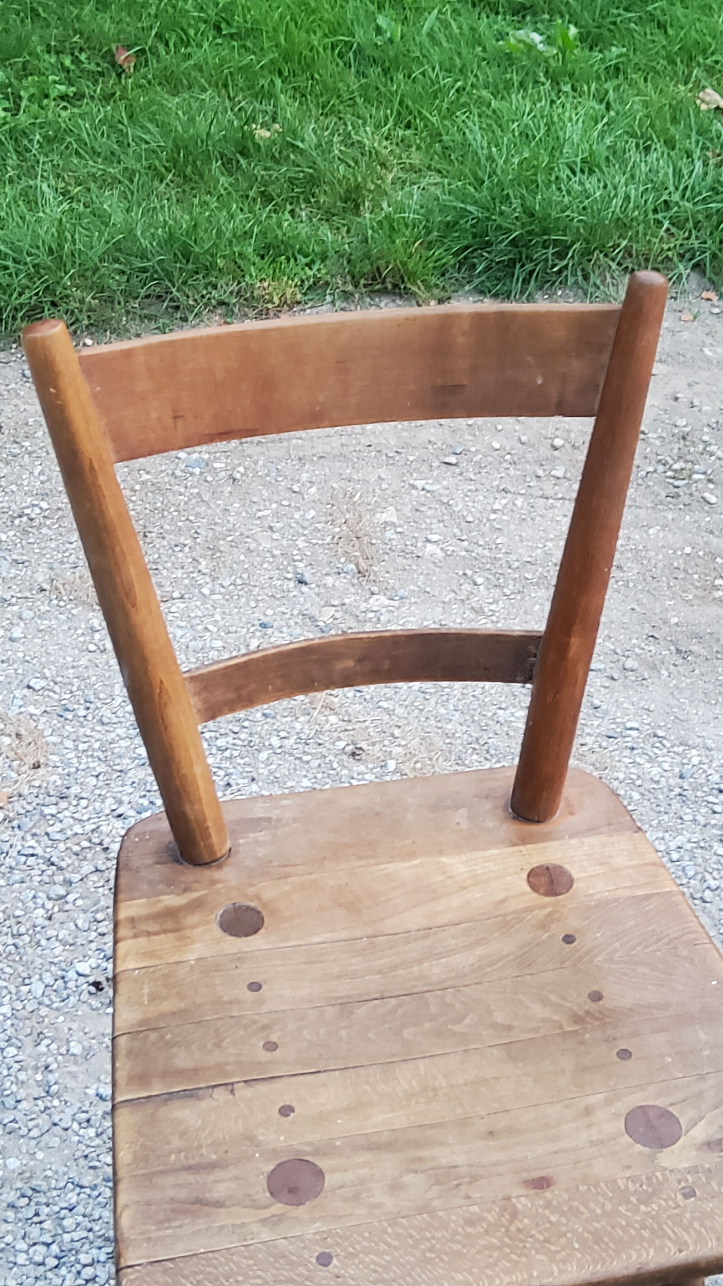 Set of 4 Scandinavian style beech chairs