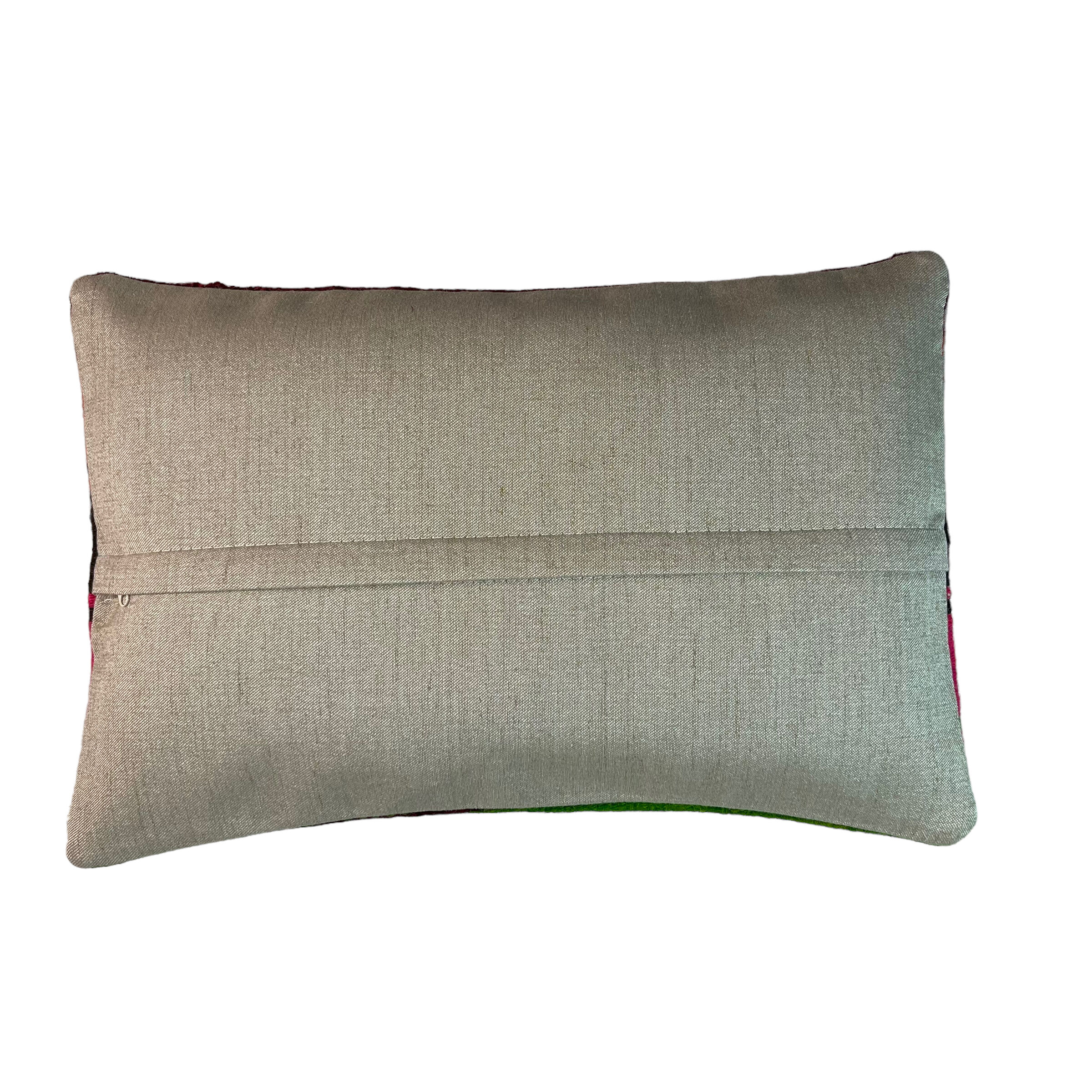 Vintage turkish kilim cushion cover, 30 x 50 cm