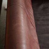 Oxblood leather sofa DeSede DS-72b