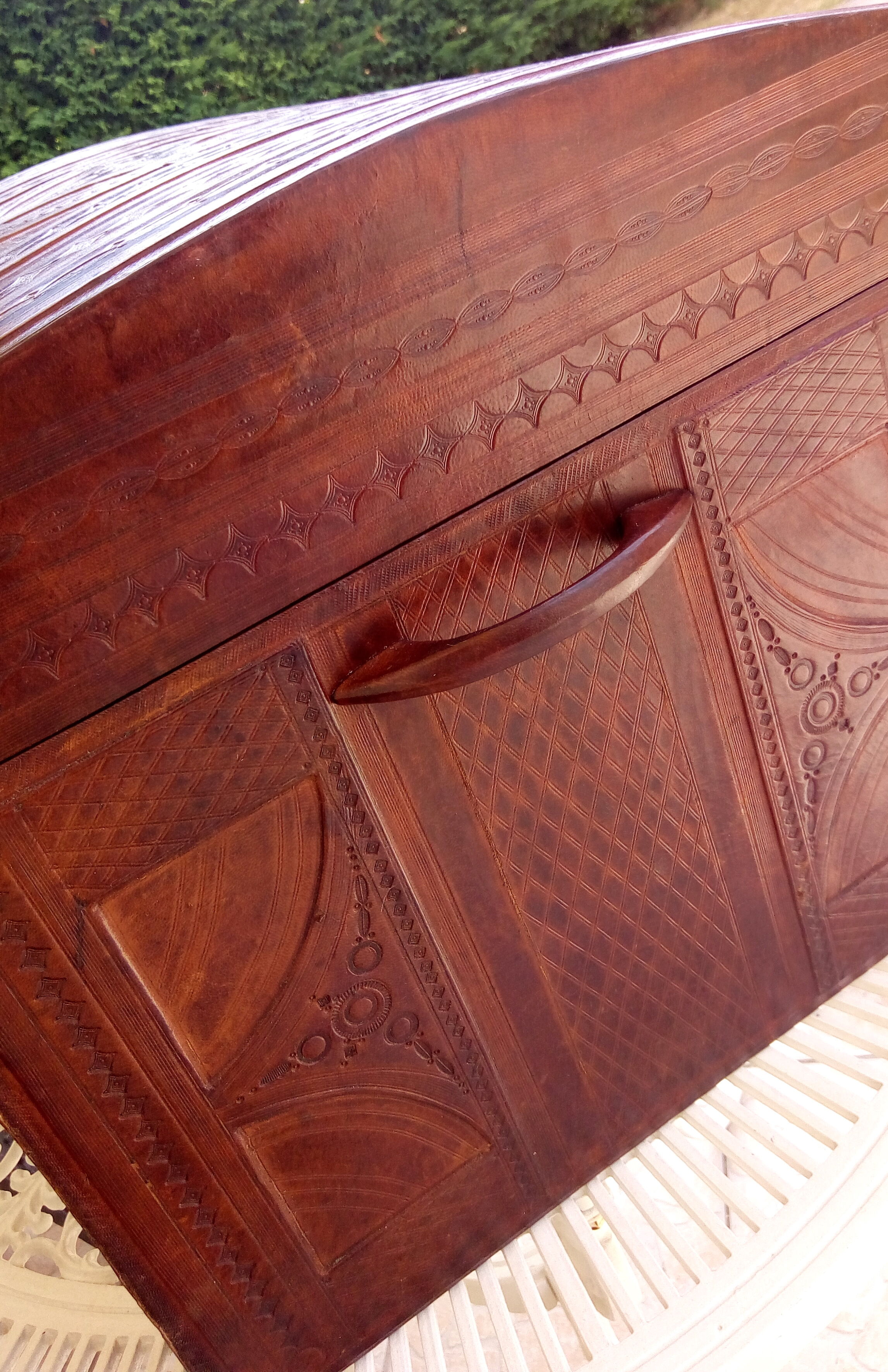 Touareg box embossed leather