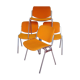 Lot de 4 chaises DSC106 design de Giancarlo Piretti