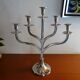 Candlestick 5 branches metal chrome design tree 46 cm