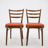 Ensemble de quatre chaises à manger Tchécoslovaquie 1965