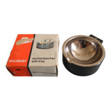 Ancien cendrier brun fumé Allibert déco vintage french ashtray 70s