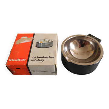 Old smoked brown ashtray Allibert vintage deco french ashtray 70s