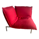Red Câlin corner armchair by Pascal Mourgue