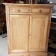 Old Parisian high buffet raw wood