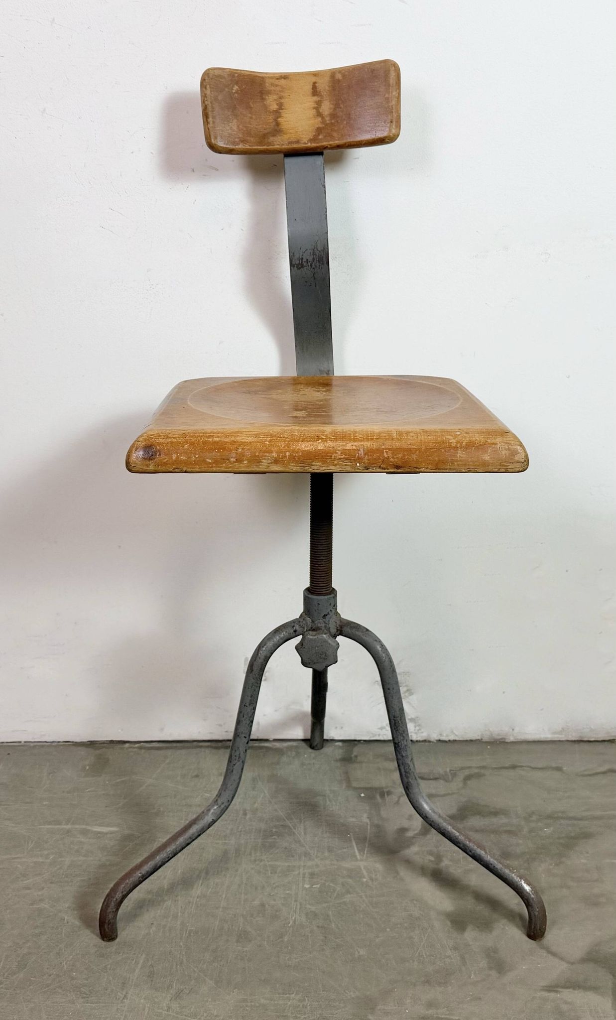 Industrial Factory Swivel Chair, 1950s
