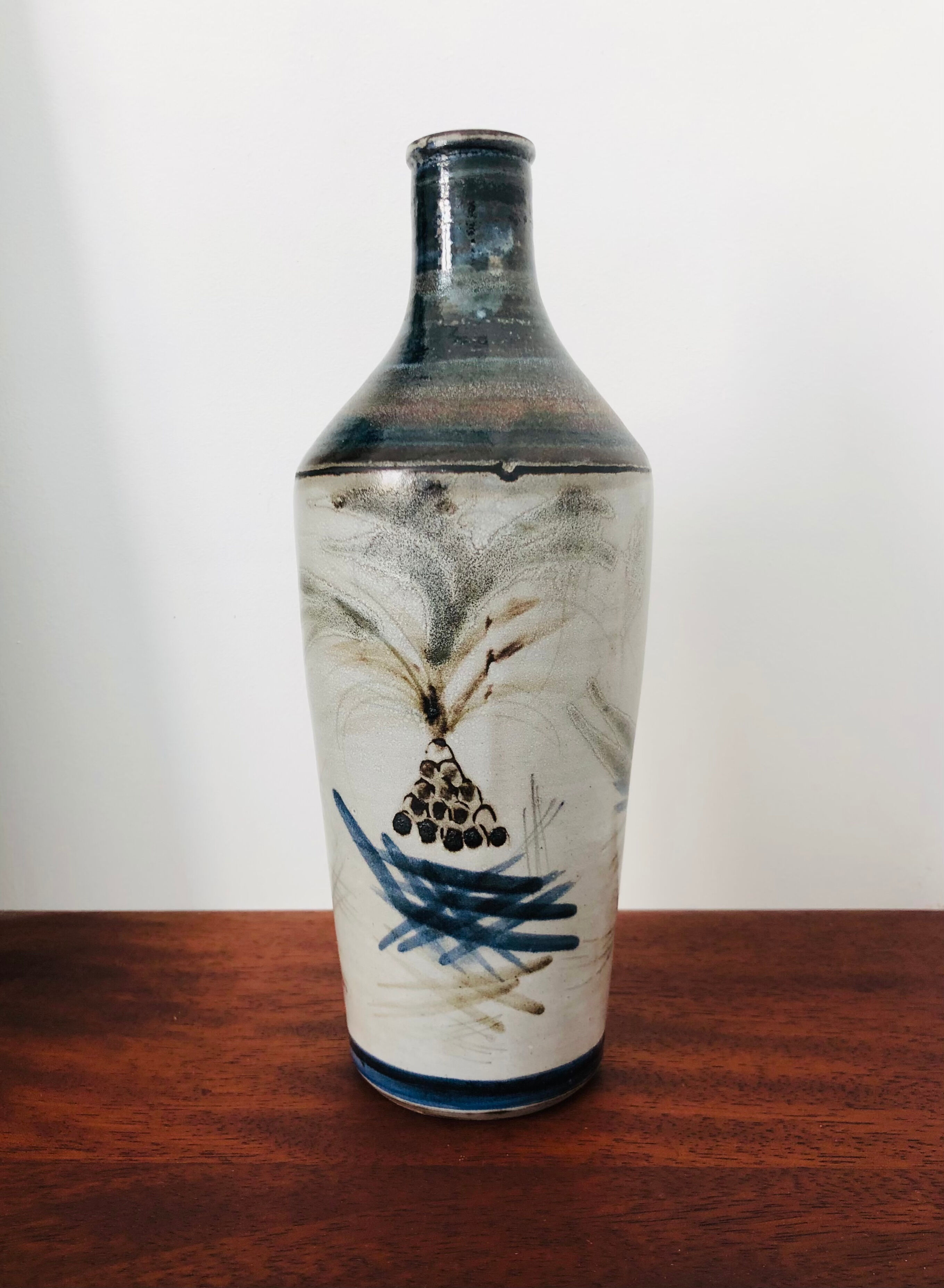 Vase en céramique "Le cavalier" de Raymonde Leduc, France années 60