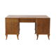 Vintage walnut desk made in the 1950s