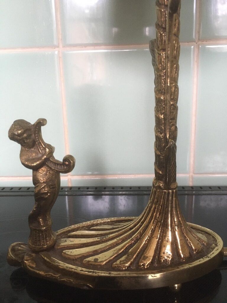 Brass art deco lamp  with putti