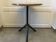 Bistro table with steel base from the 70s/80s