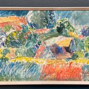 Swedish Oil on Canvas – “Östra Tollstad I” by Vivianne Larsson