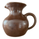Vintage stoneware jug vase signed