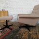 Armchair with Czech footrest, 1960, Munzar and Moravian