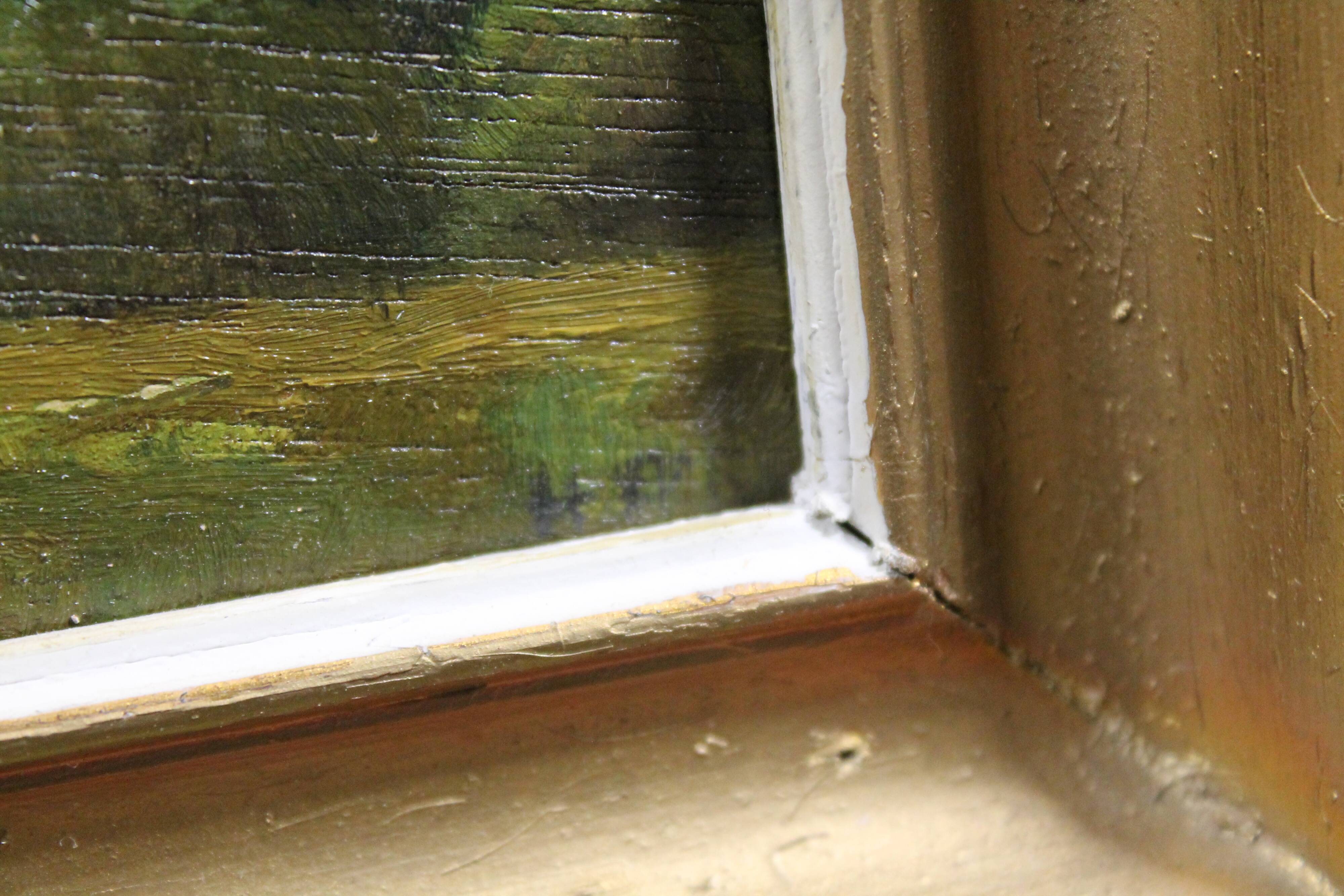 Ancient forest and landscape painting