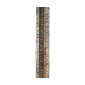 Tapis de couloir doux vintage marron et orange 2 x 11, 64 x 332 cm SK21437