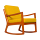 Rocking-chair en teck Ole Wanscher pour France & Son Danemark vintage années 60
