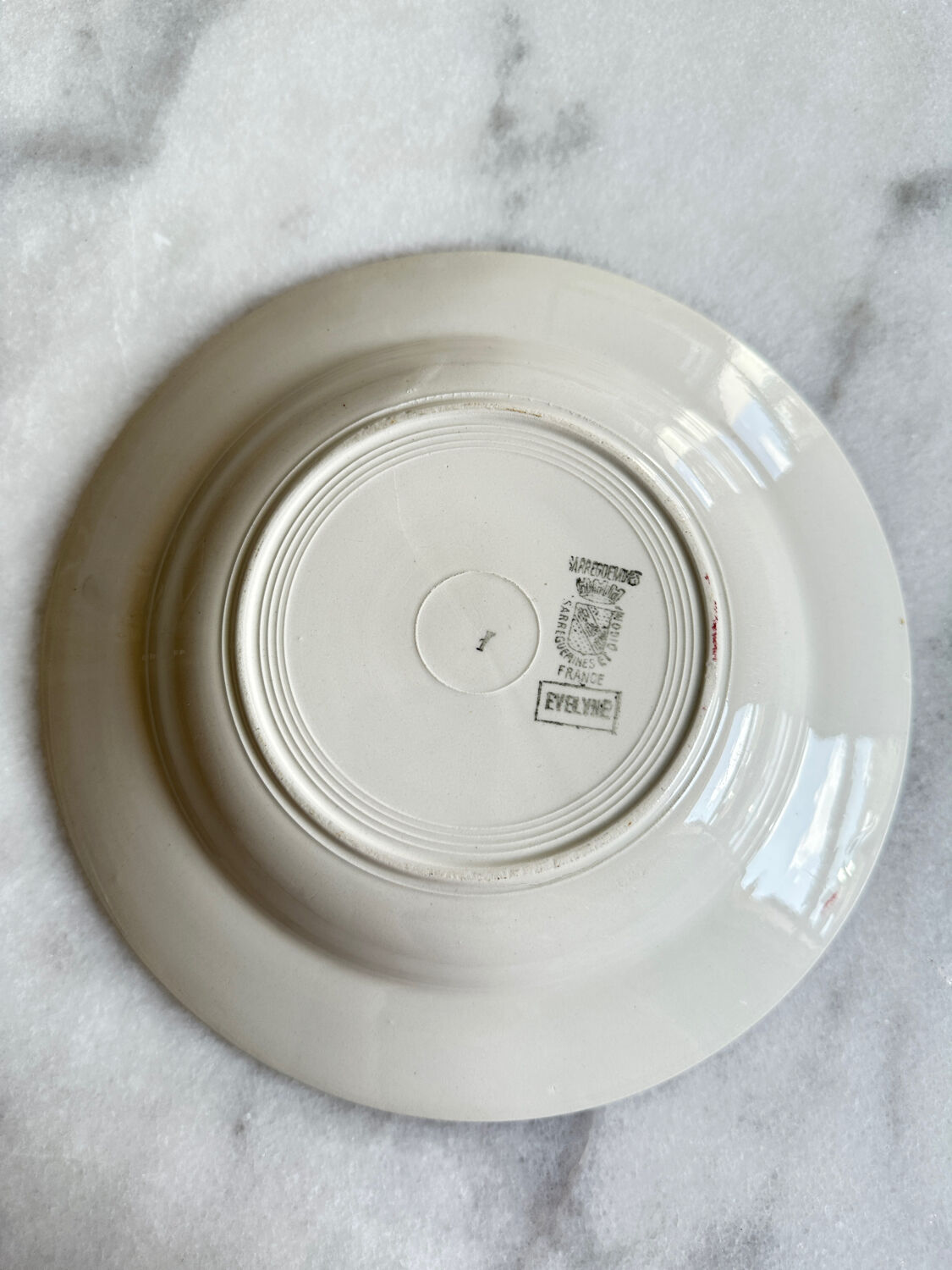 Set of Sarreguemines Evelyne plates