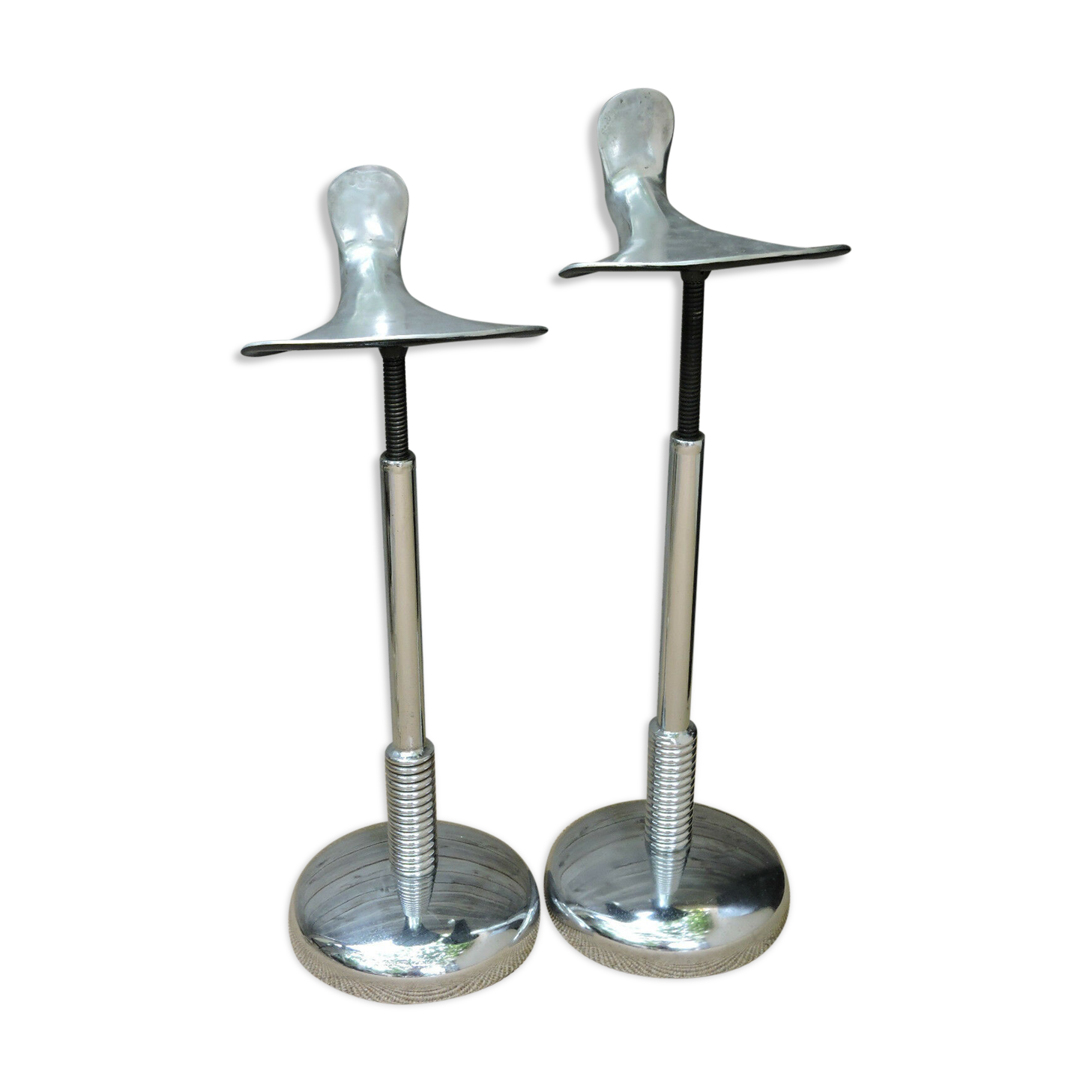Pair of dentist stools spring vintage design