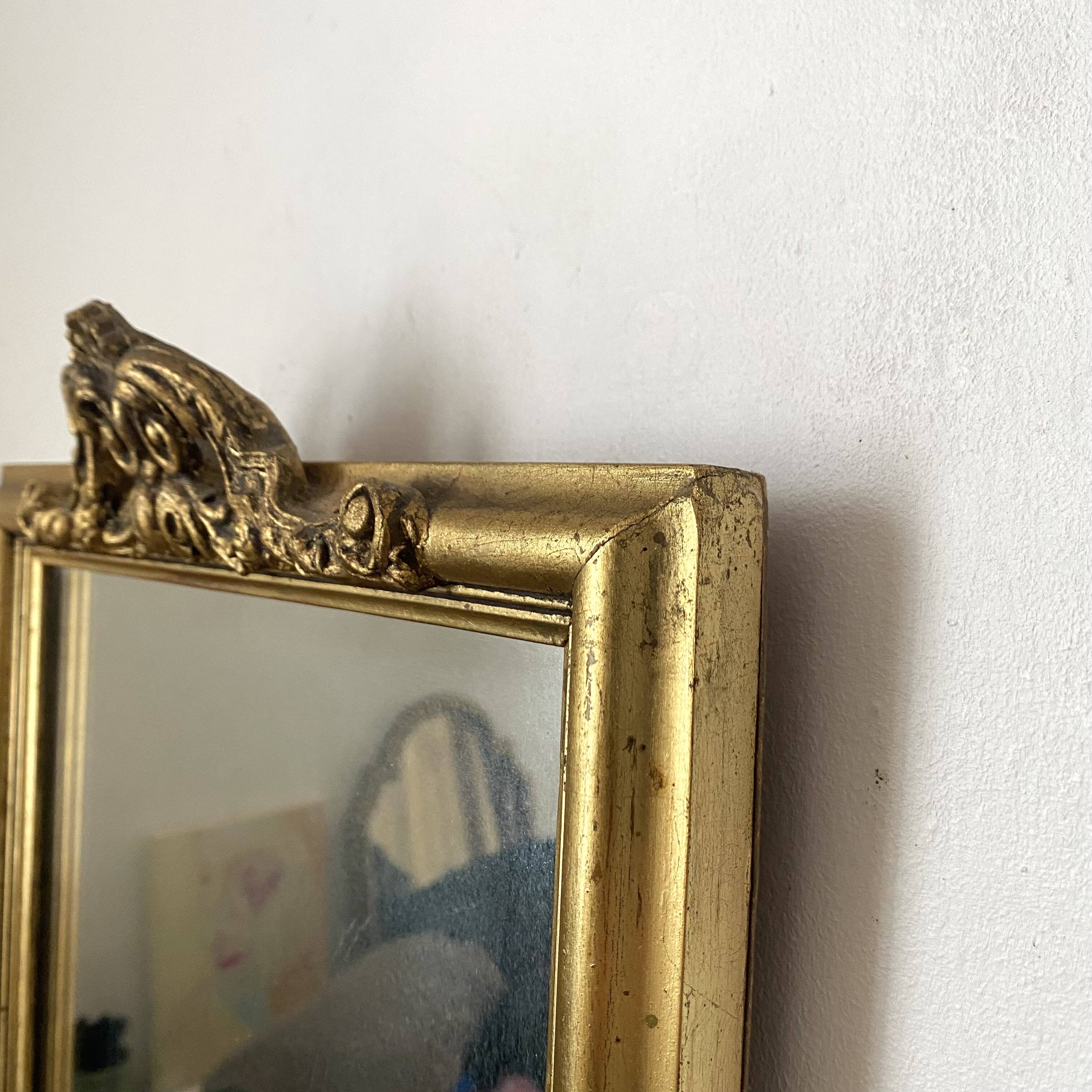 Golden mirror 51X29cm