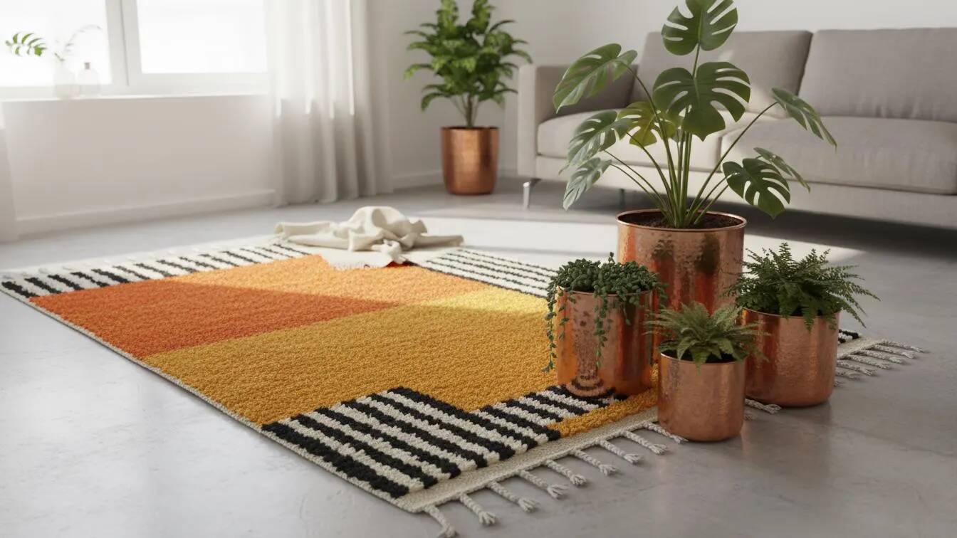 Large handmade Berber rug 3 x 2 m