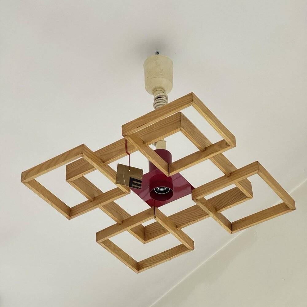 Amelio Pendant Lamp attributed to Angelo Brotto for Esperia, 1960s