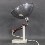 1950s Table Lamp with Aluminium Lampshade, Czechoslovakia