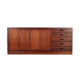 Enfilade en palissandre, design danois, années 1970, designer : Kai Winding