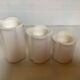Trio of four-leaf clover candle holders