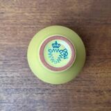 Small minimalist workshop pottery from mid-century in yellow by Bückeburg Keramik, 1960s.