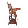 30-year-old high chair in wood turned