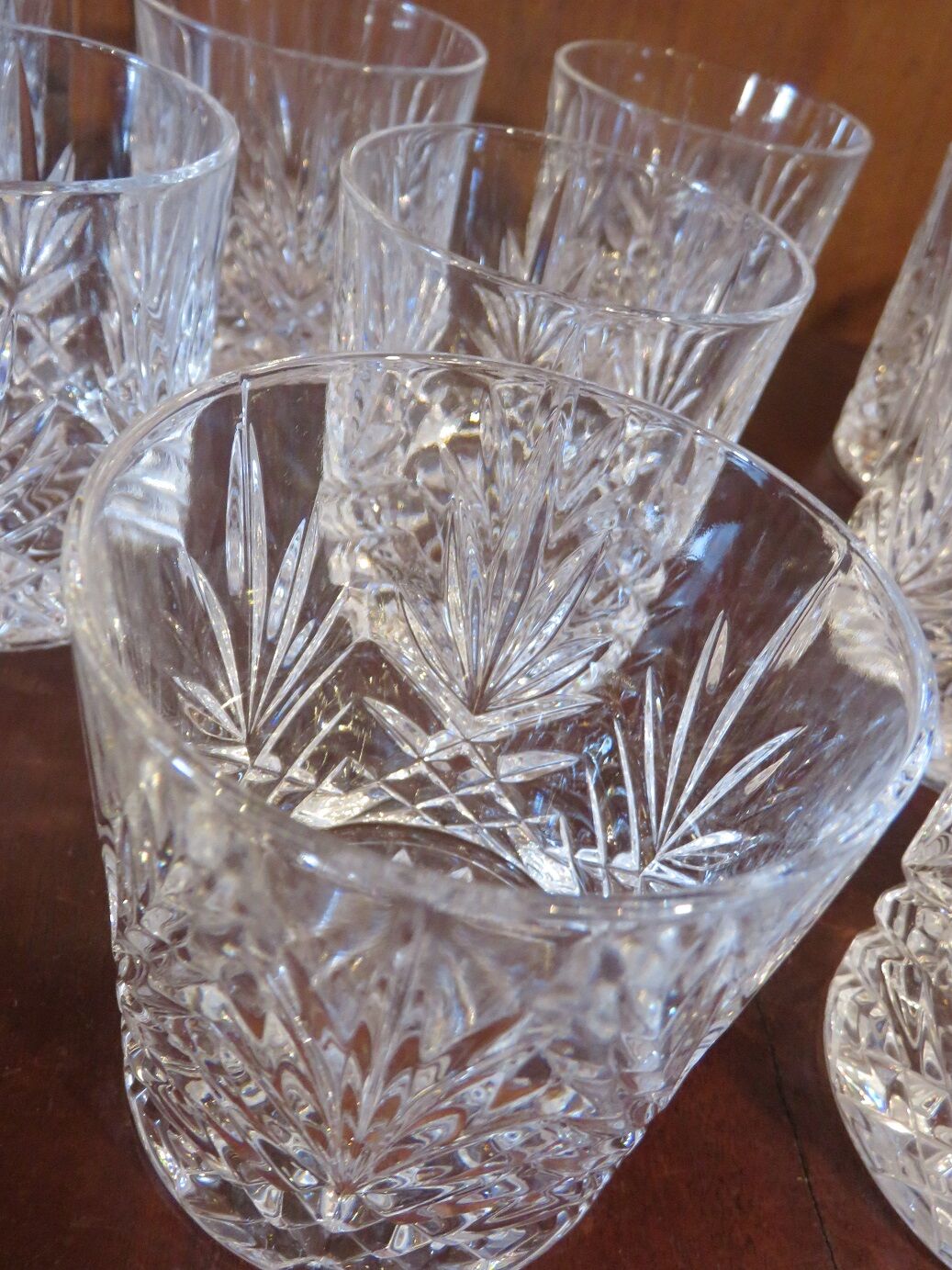 12 Crystal whisky glasses