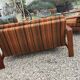 Vintage Scandinavian living room from the 1970s in teak and fabric.