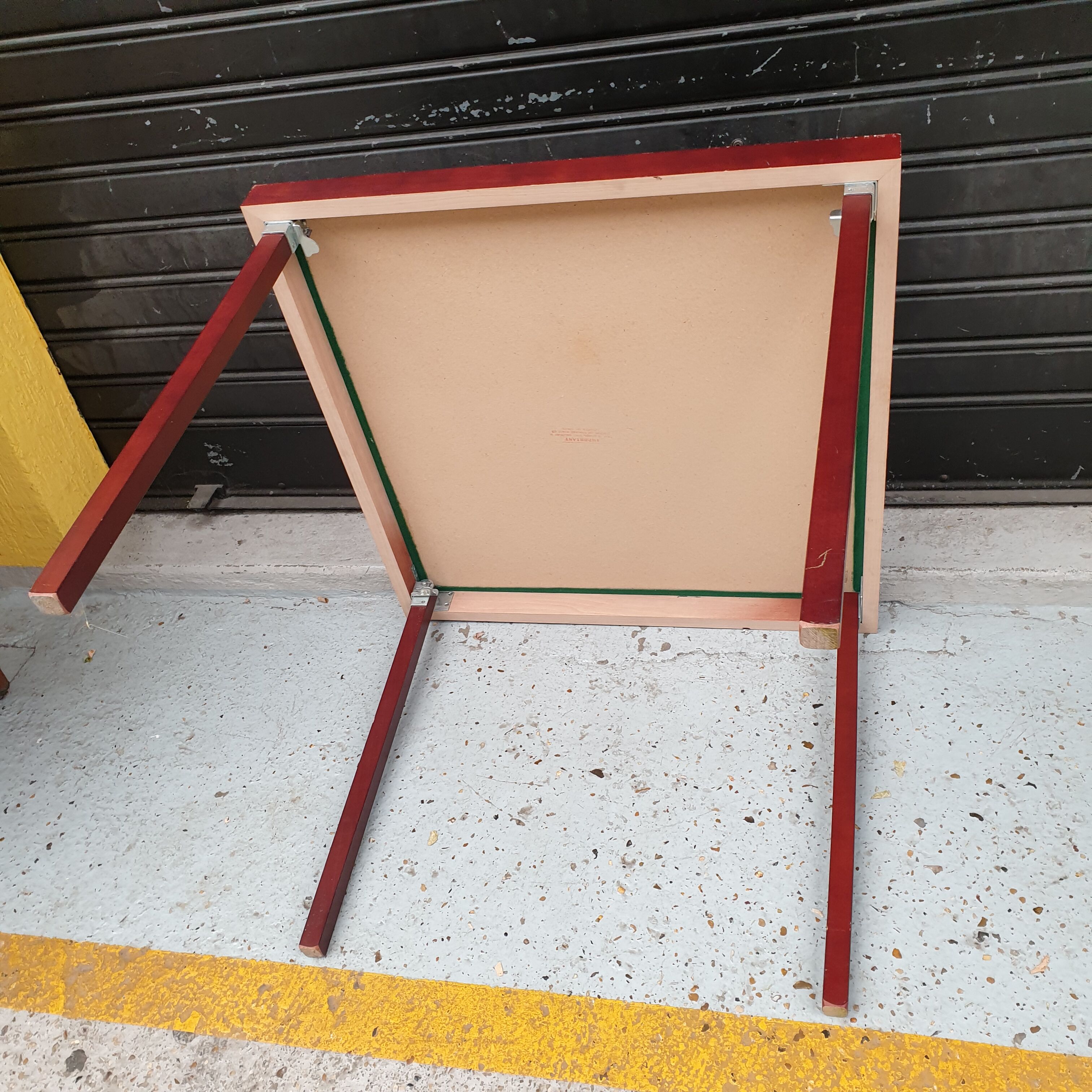 Table de bridge vintage pliante