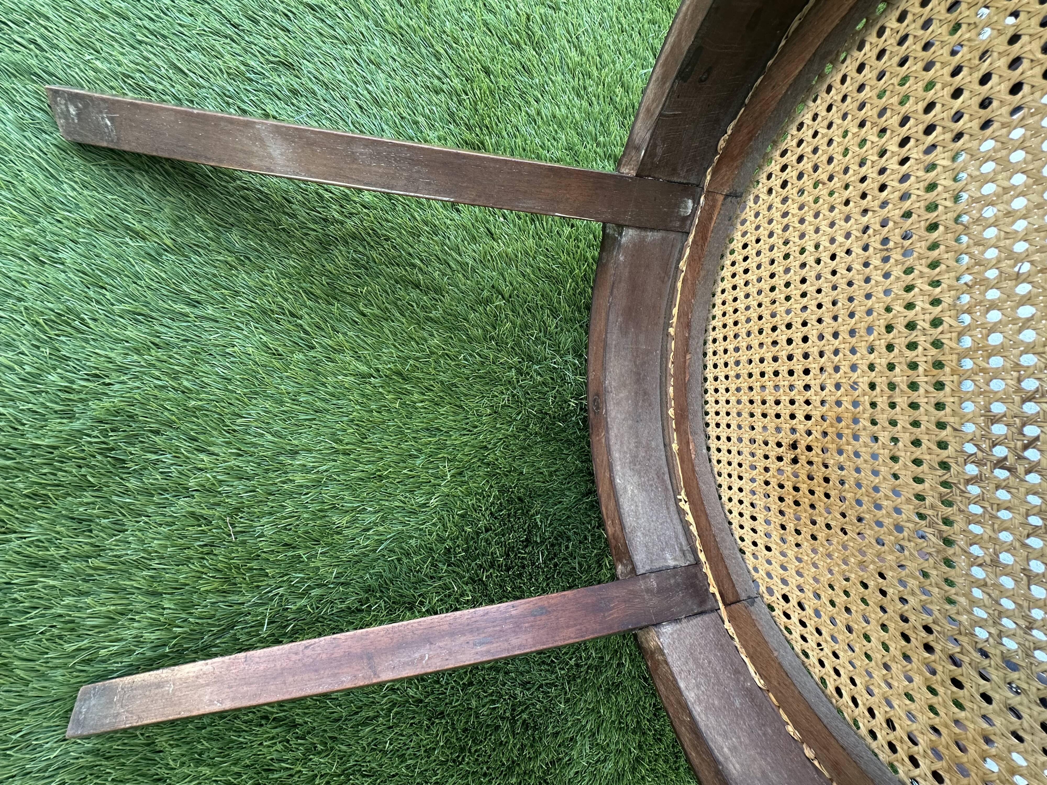 Napoleon III office chair in solid wood