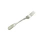 Art Deco dinner fork, silver-plated brass, Fraget, Poland, 1930s.