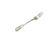 Art Deco dinner fork, silver-plated brass, Fraget, Poland, 1930s.