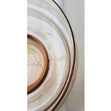 Amber glass salad bowl, 1970