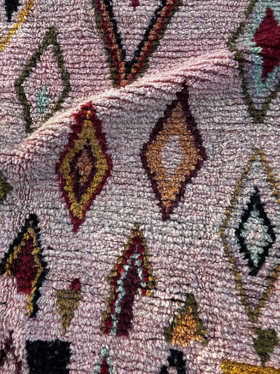 Moroccan bohemian Berber rug in multicoloured wool.