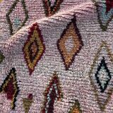 Moroccan bohemian Berber rug in multicoloured wool.