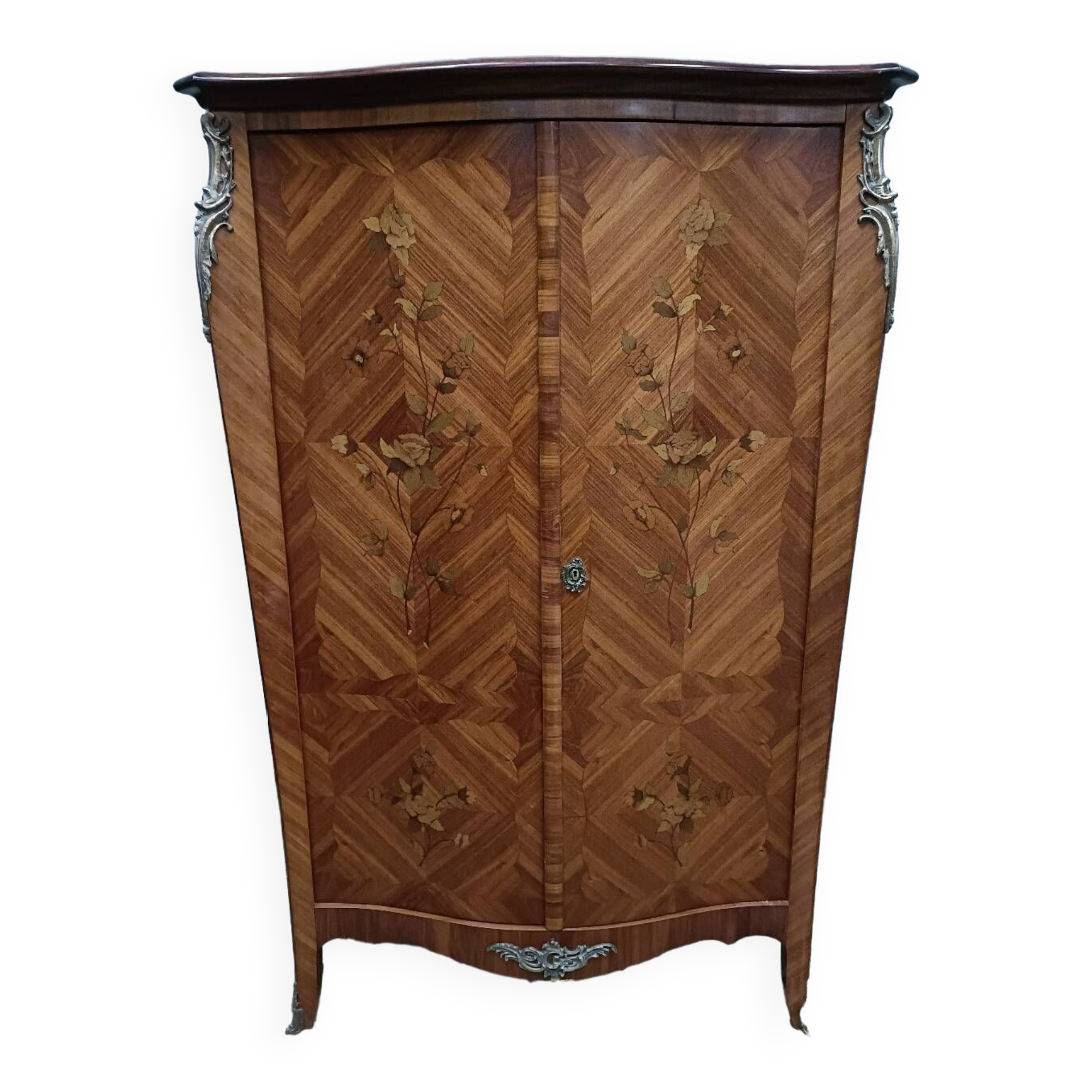 Rosewood inlaid cabinet